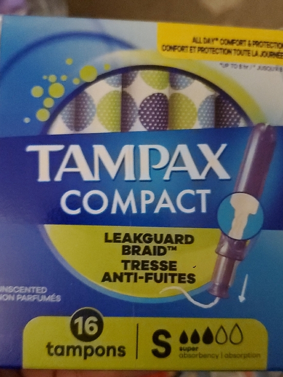 Tampax Other - Compact Super Absorbency Tampons - Blue